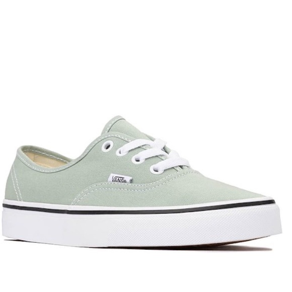 Vans Shoes - Vans Authentic Skate Shoe - Grey Mint Green